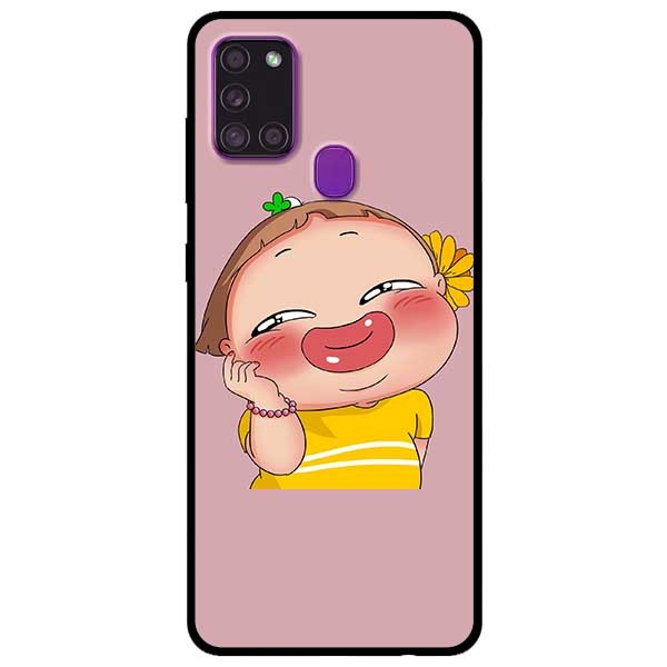 Ốp lưng dành cho Samsung Galaxy A21s mẫu Quỳnh Áo Vàng