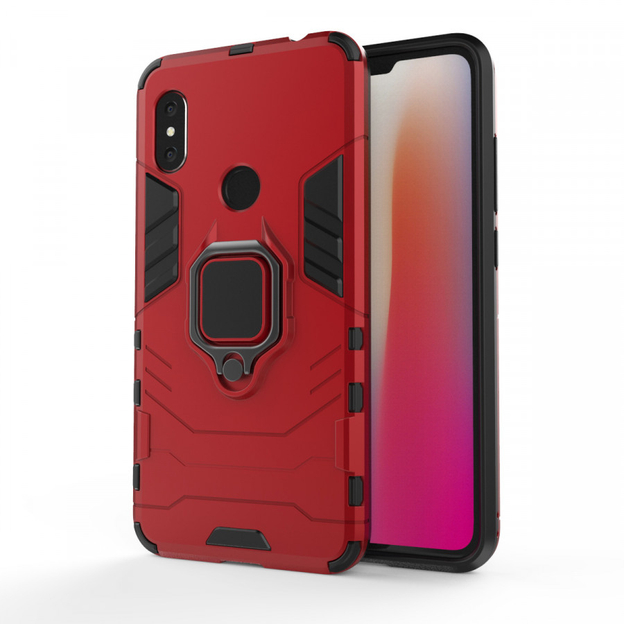 Ốp Lưng Cho Xiaomi Redmi Note 6 Pro / Note 6 iRON - MAN IRING Nhựa PC Cứng Viền Dẻo Chống Sốc