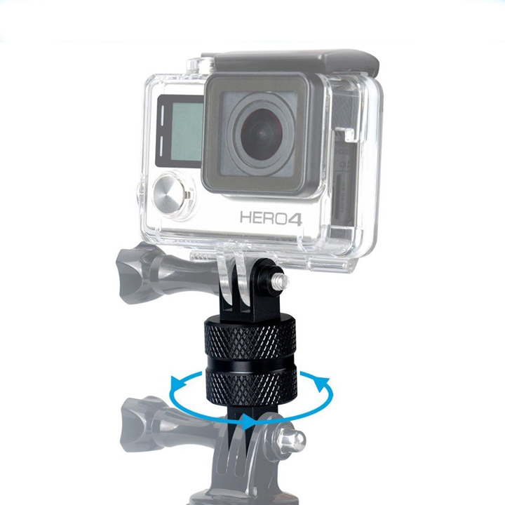 Ngàm kim loại nhôm gắn mount GoPro Hero  xoay 360 độ