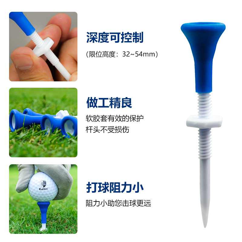 5/10 % Golf Tee Tee Bước xuống Golf Ball Holder Color: 10PCS