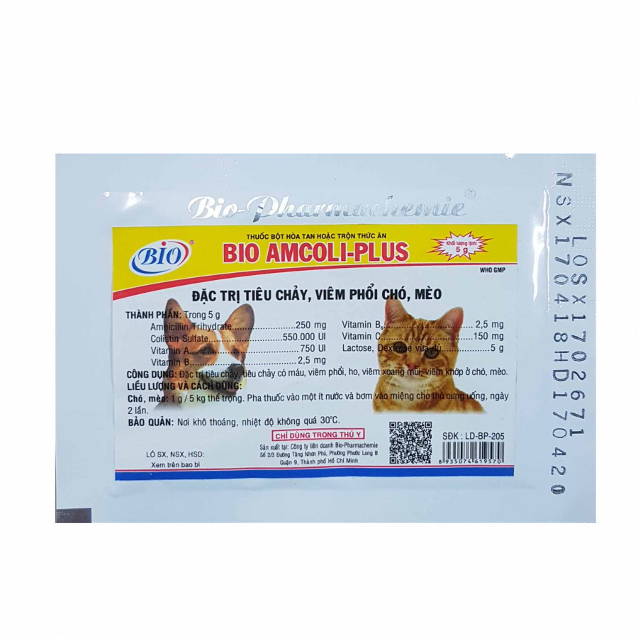 Dinh dưỡng trộn thức ăn cho chó mèo trị tiêu chảy