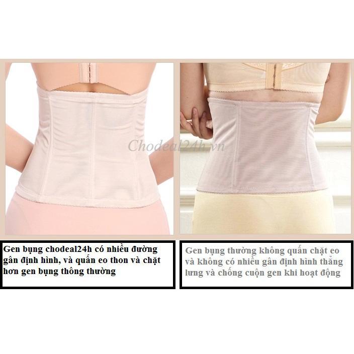Gen Nịt Bụng Định Hình Eo Thon Thẳng Cột Sống Vải Ren