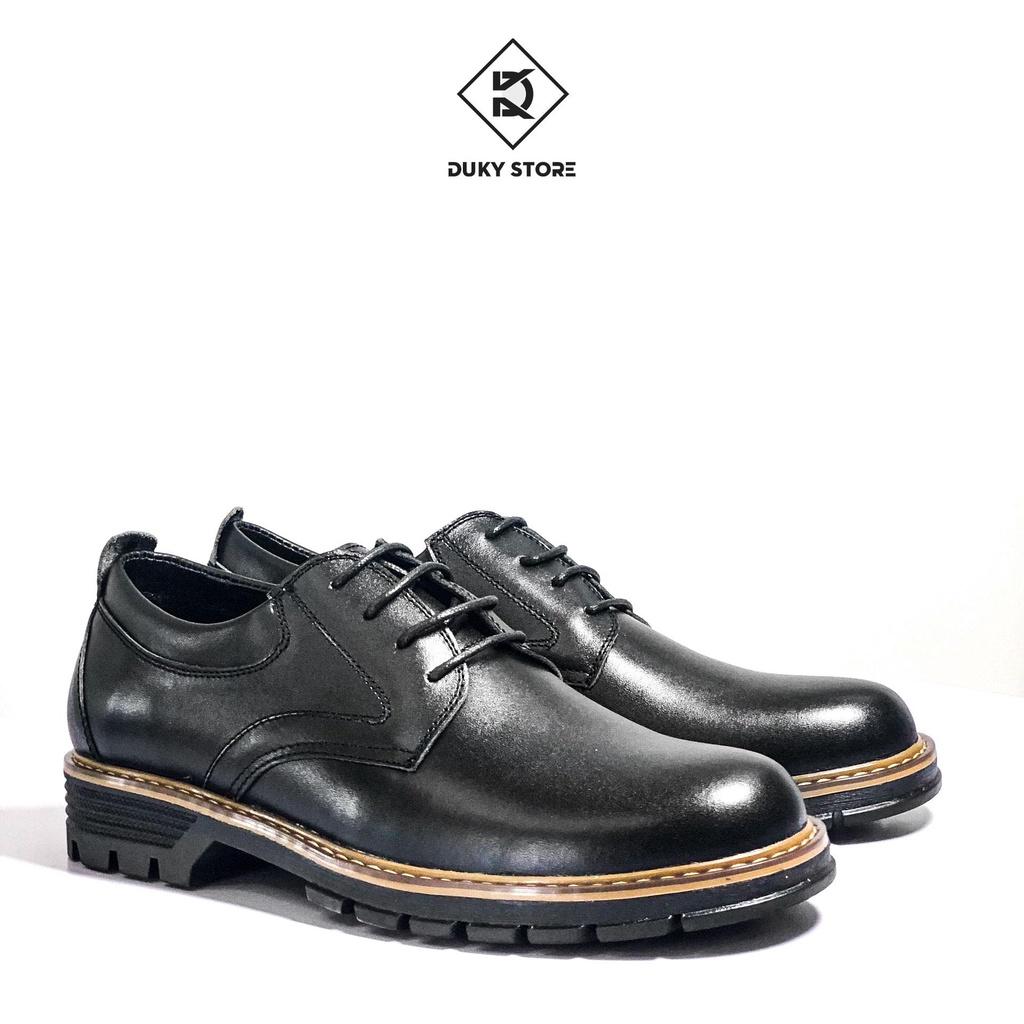 Giày Derby viền vàng sang trọng mẫu mới hàng có sẵn - Duky Store