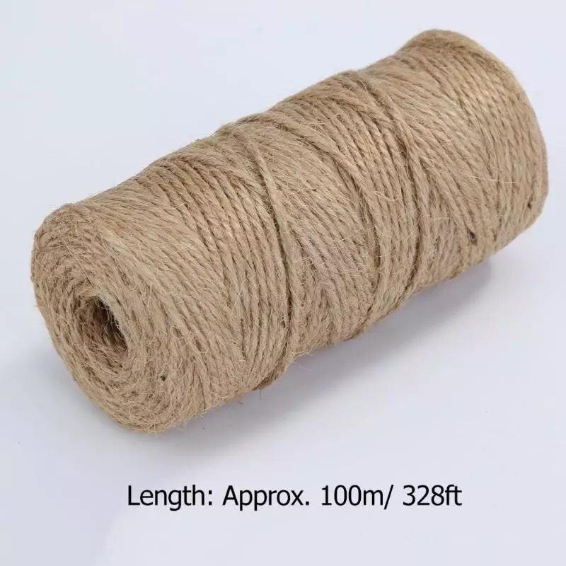 Cuộn 100m Dây Thừng - Dây Gai Quấn Lọ Hoa, Trang Trí Đồ Vinatage, Kẹp Ảnh Làm Đồ Handmade