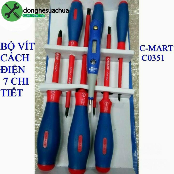 Bộ vít cách điện C-MART C0351 7 chi tiết