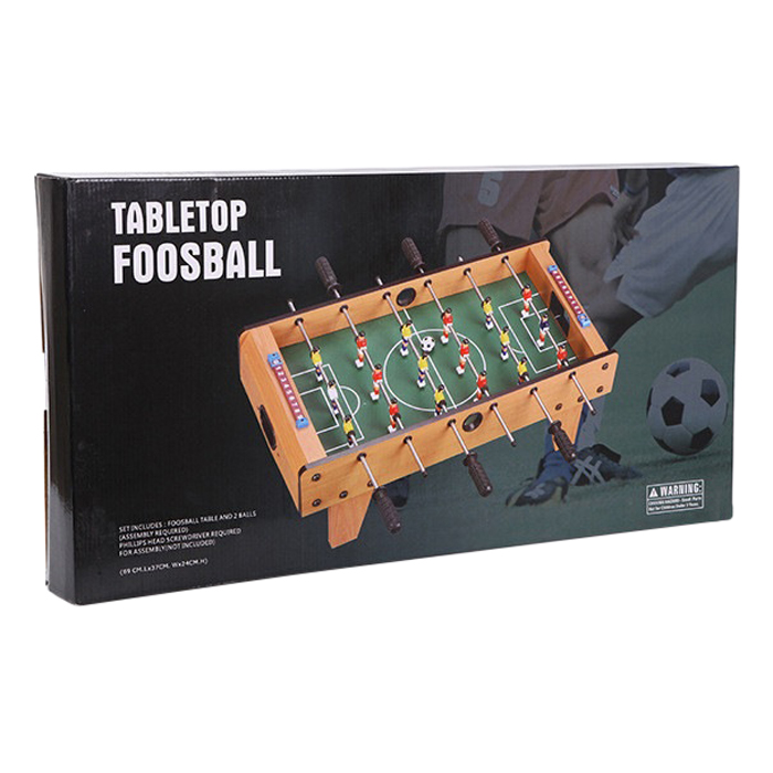 Đồ Chơi Bàn Bi Lắc Bóng Đá Table Top Foosball (Gỗ) - Bản Cao Cấp 6 Tay Cầm