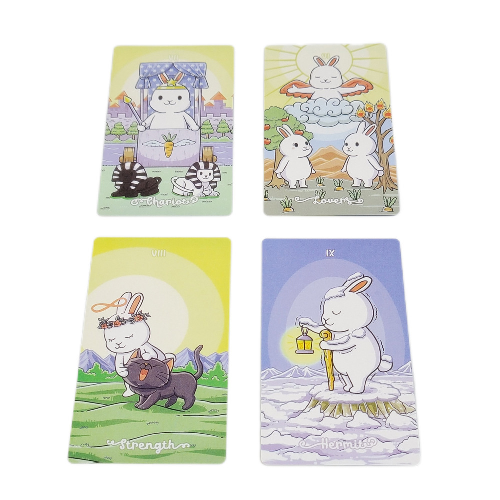 [Size Gốc] Bộ Bài Chubby Bun Tarot 78 Lá Bài 7x12 Cm Tặng Đá Thanh Tẩy