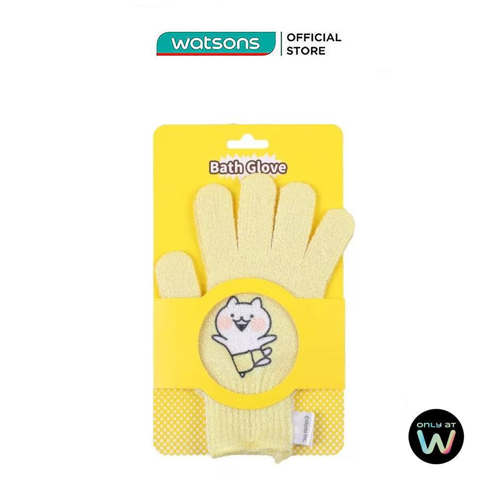 Găng Tay Tắm Tẩy Tế Bào Chết Watsons 1 Đôi (Usagyuuun)