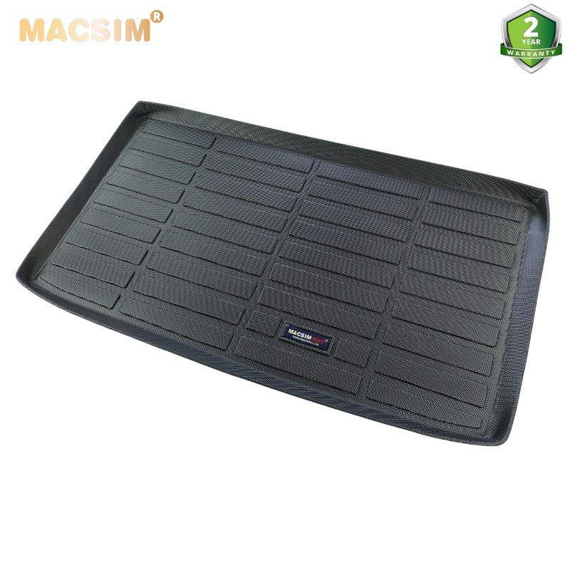 Thảm lót cốp xe ô tô Hyundai I10 2021-2022  nhãn hiệu Macsim chất liệu TPE cao cấp màu đen- hàng loại 2