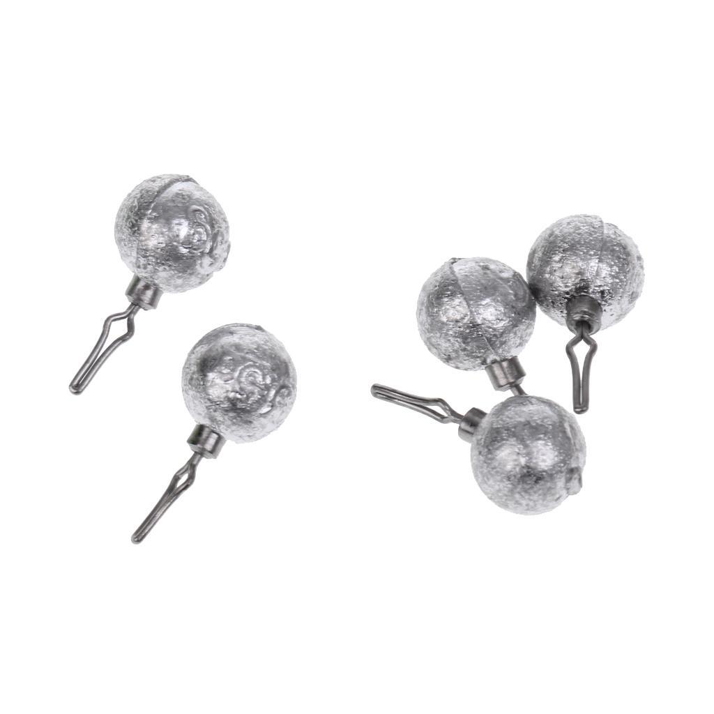 Lead Fishing Sinkers Lead Round Balls Weights Quick Insert Lead Sinker For Fishing Accessories