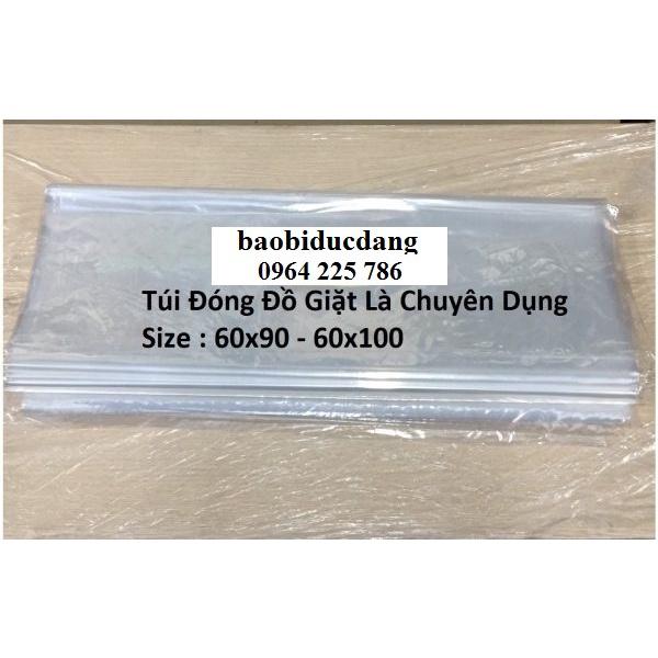 1kg túi bóng kính trong suốt chuyên dụng dùng cho tiệm giặt là - 60x100cm