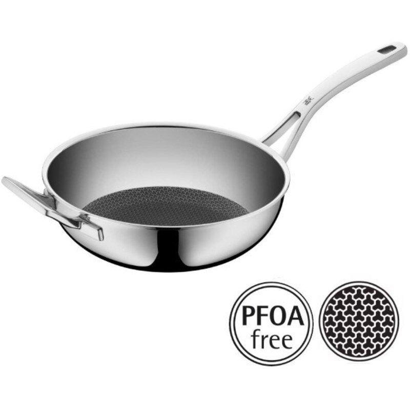 Chảo WMF Profi Resist Wok 28cm, Chảo Sâu Lòng Chống Dính Cao Cấp Bếp Từ Hàng Đức, Chất Liệu Thép Không Gỉ