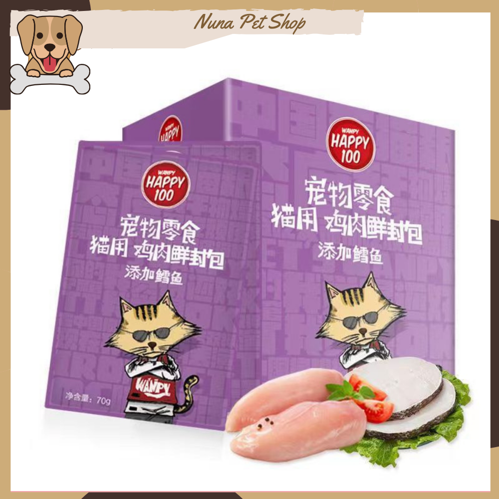 Pate Wanpy Happy 100 cho mèo - Thức ăn ướt cho mèo thơm ngon bổ dưỡng