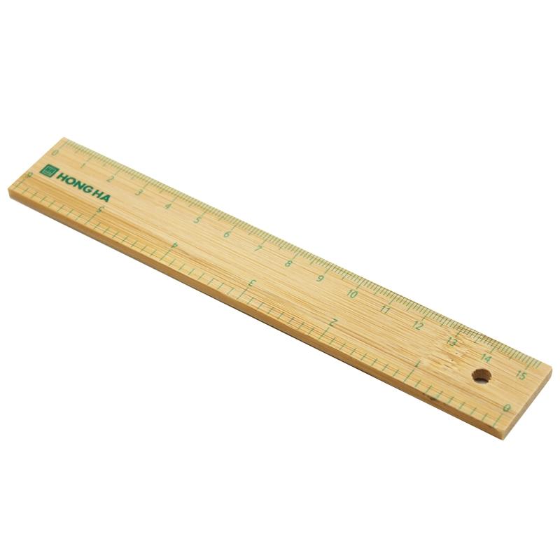 Thước Kẻ Gỗ Green 15 cm - Hồng Hà 3492