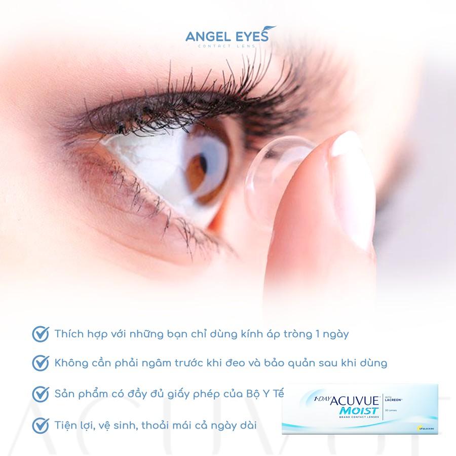 Lens trong suốt 1 ngày Angel Eyes Acuvue của Mỹ độ cận 1-10