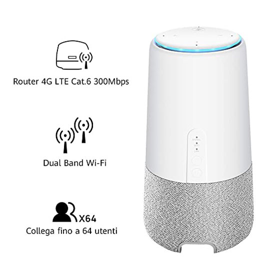 Bộ Phát Wifi 4G Huawei AI Cube B900 LTE CAT6 – Tốc Độ Cao 300Mb – Băng Tần Kép 2,4 &amp; 5Ghz, Kết nối 64 thiết bị , hàng chính hãng