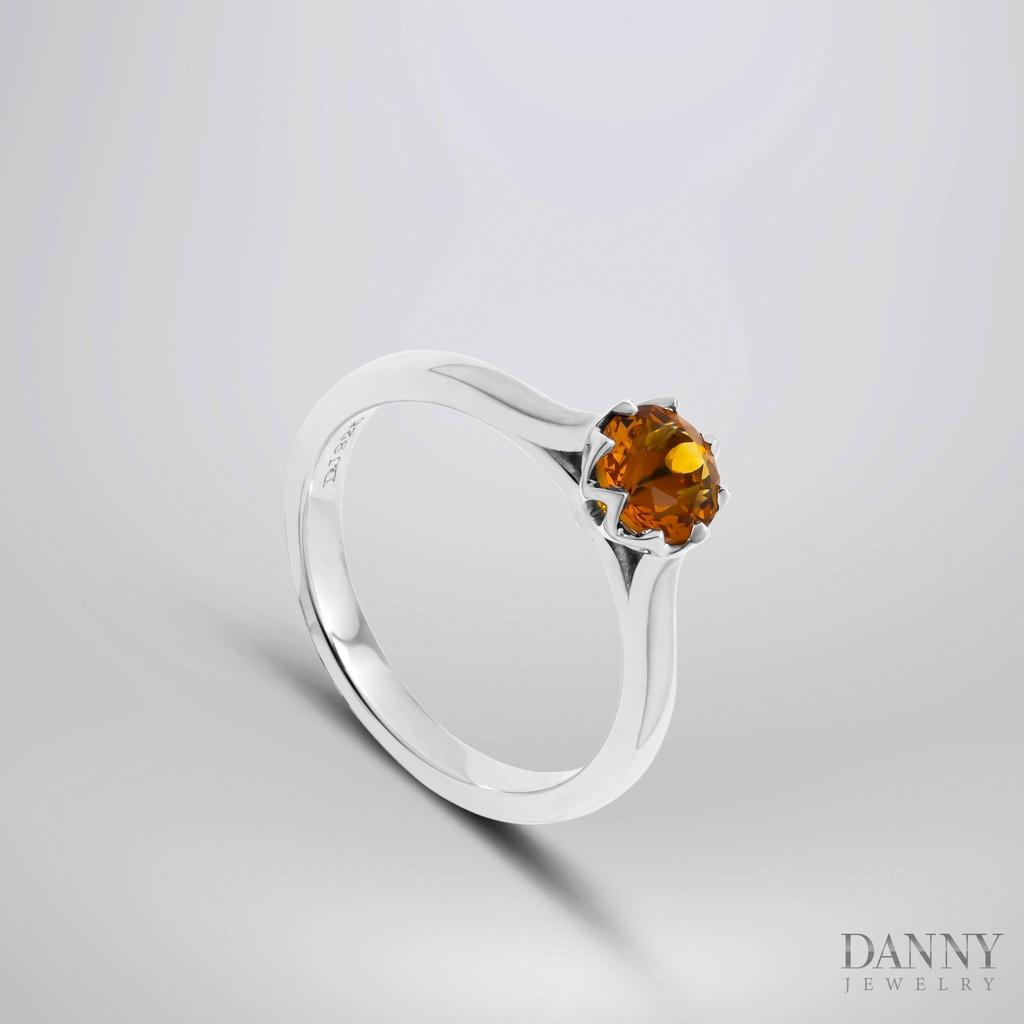 Nhẫn Nữ Danny Jewelry Bạc 925 Đá Màu Hình Hoa N0030Ci/Zi/Ro
