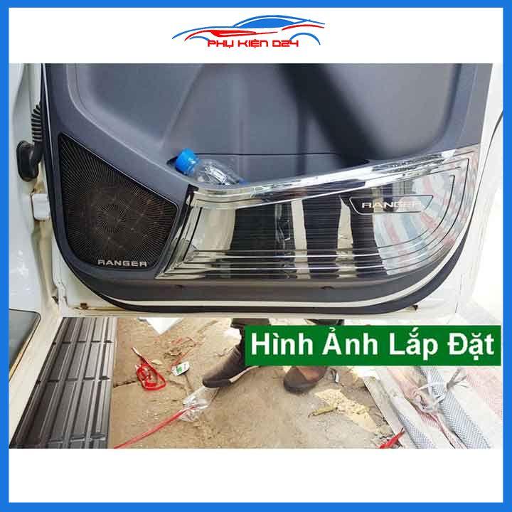Bộ ốp màng loa vân Titan cho xe Ranger 2017-2018-2019-2020-2021-2022 chống xước trang trí nội thất ô tô