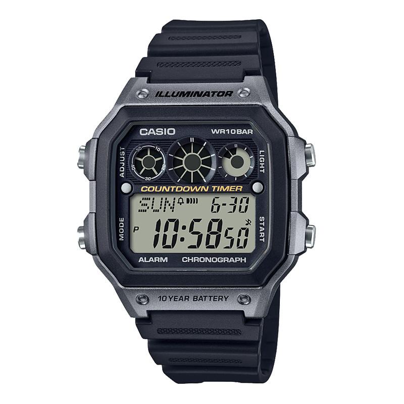 Đồng Hồ Nam Dây Nhựa Casio Standard AE-1300WH-8A Chính Hãng - AE-1300WH-8AVDF Pin 10 Năm