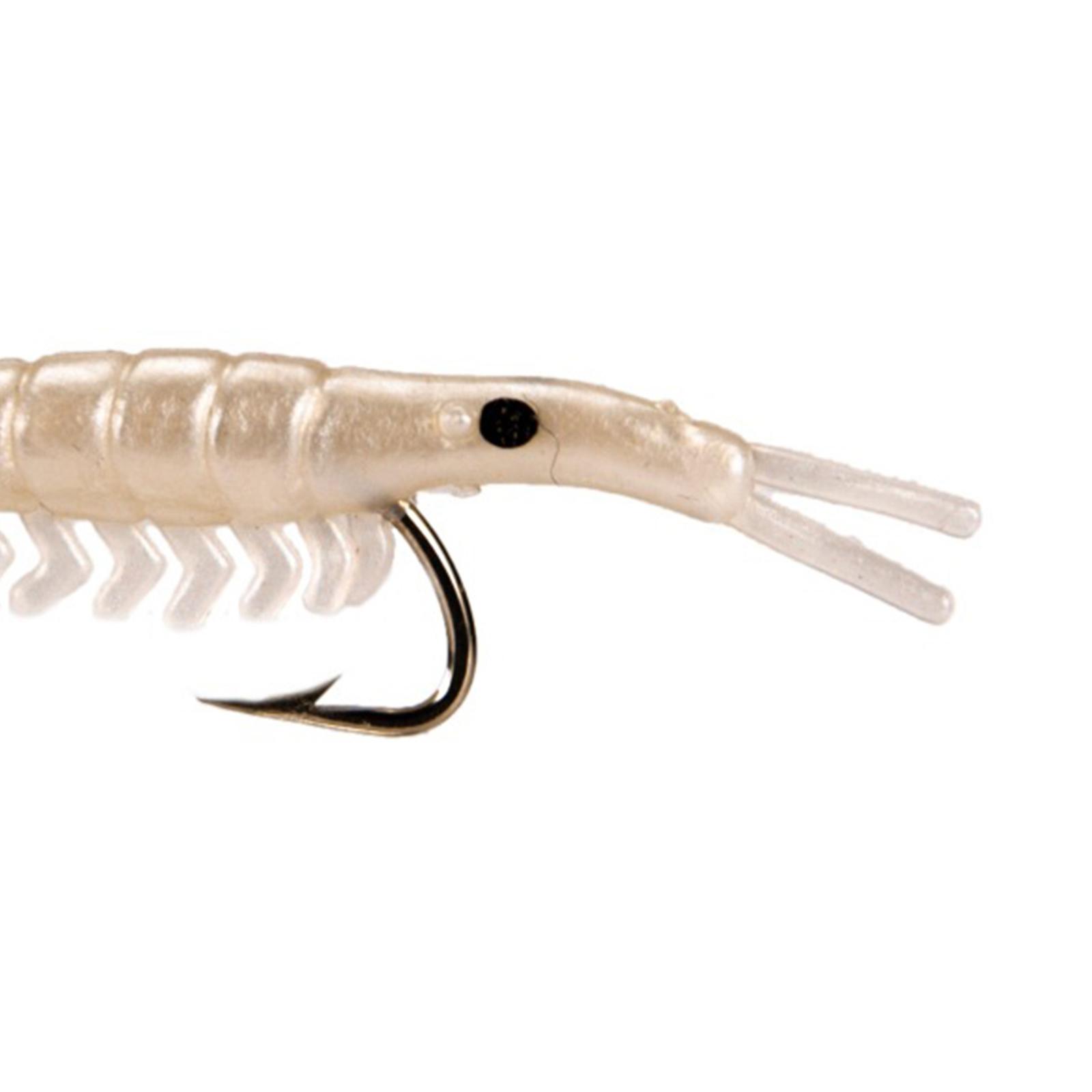 50 Pcs Fishing Silicone Shrimp Lures Hooks Tackle Bait Lures