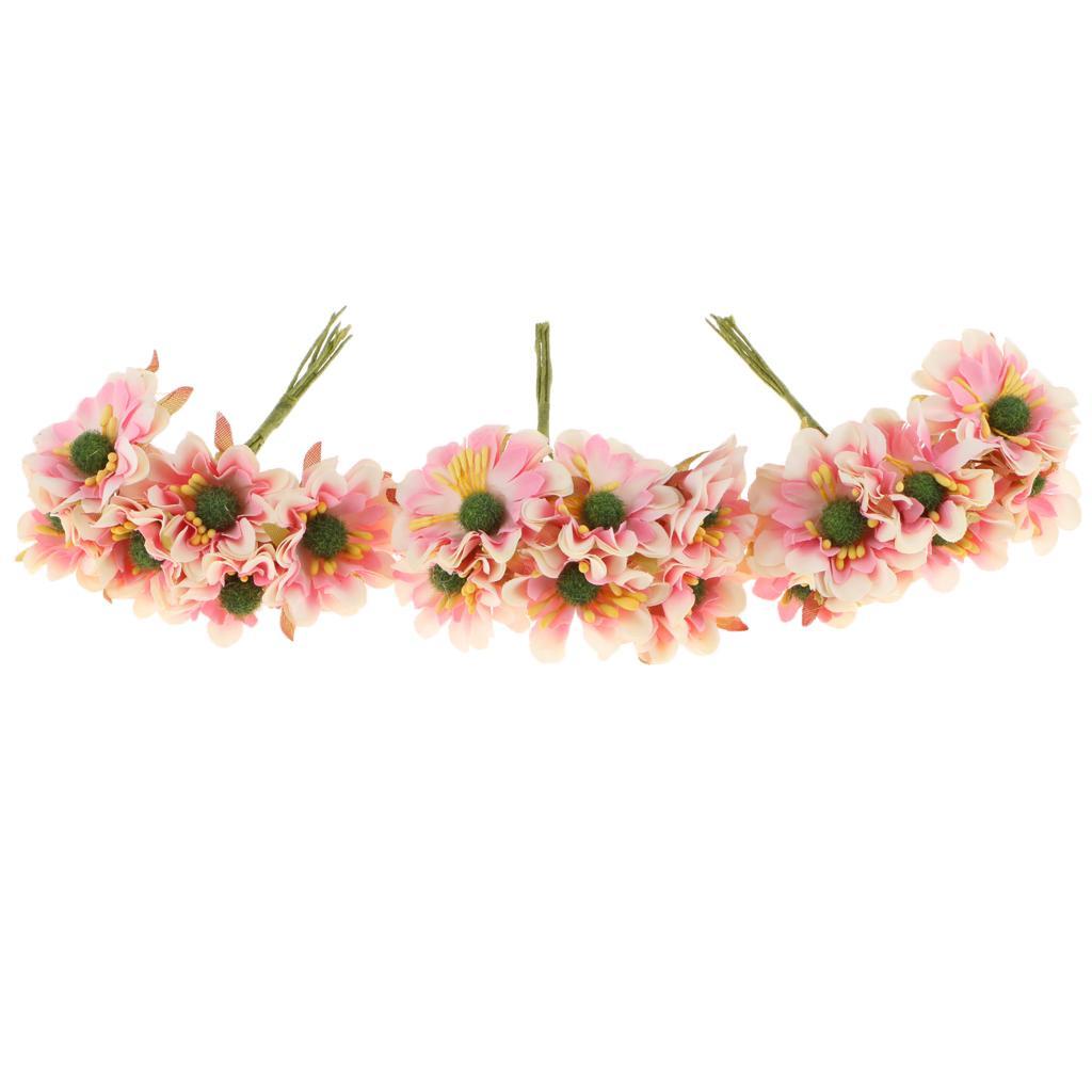 2X Artificial 60-Head Cherry Blossoms Silk Flower Bouquet Home Decor Pink