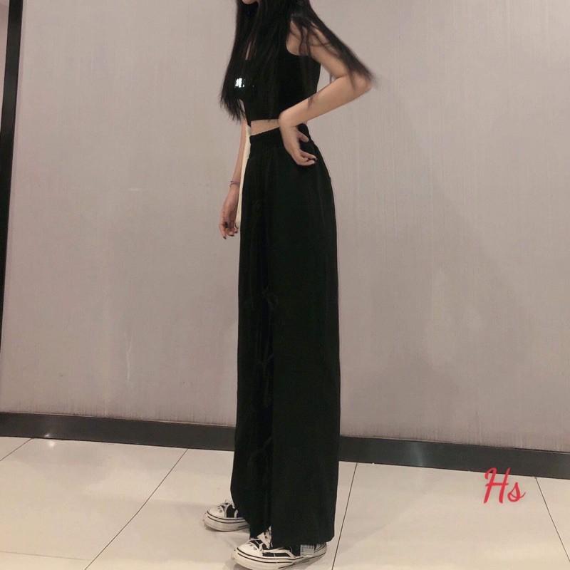 Quần xuông đan dây 1 bên chân HS38