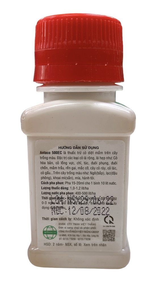 Trừ Cỏ Tiền Nảy Mầm ANTACO 500EC - Diệt Cỏ Mầu Hiệu Quả - Chai 50ML