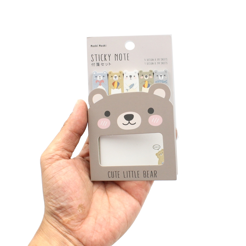 Giấy Note Moshi Moshi 029 - Mẫu 5 - Hình Gấu