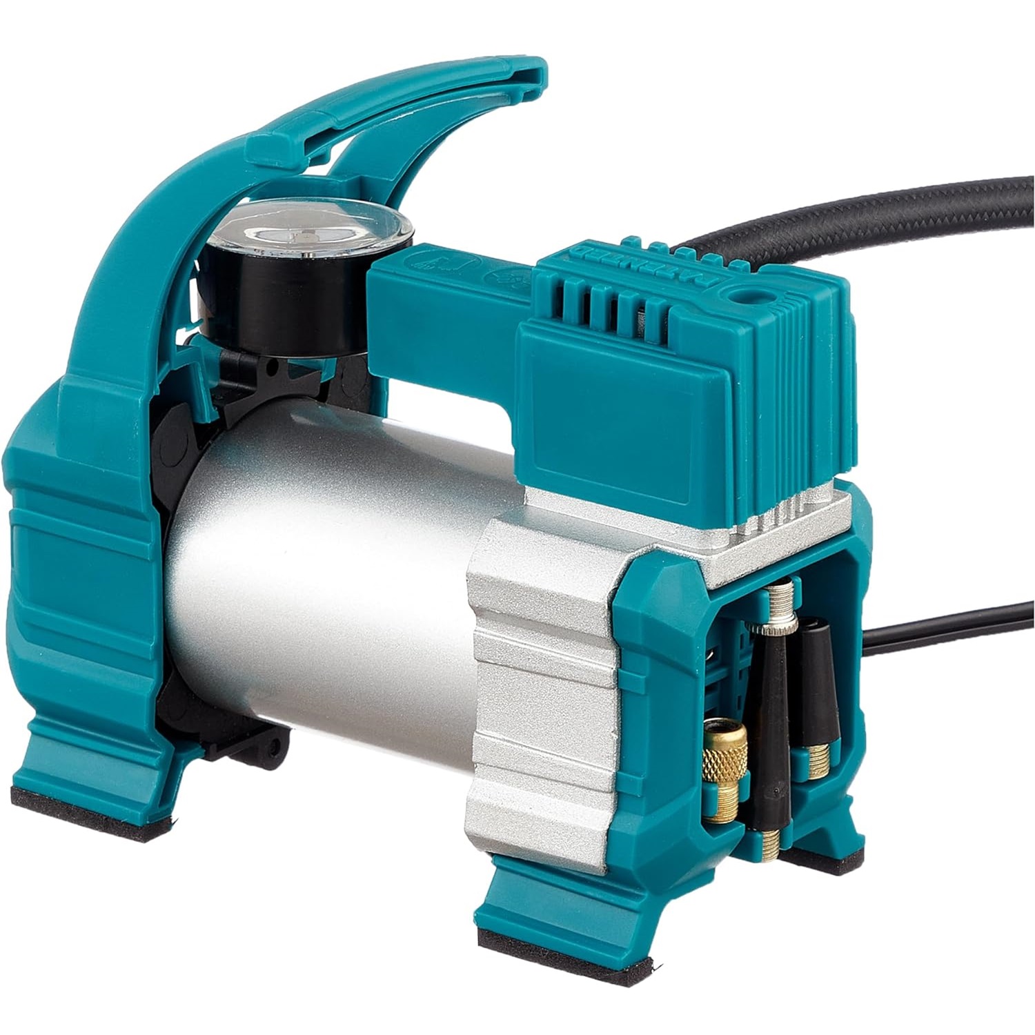 Máy bơm lốp, bánh xe đa năng nguồn 12v có cáp nối bình TOTAL TTAC1406 - Dây dài 3m, có đèn Led, Áp suất đến 140 PSI - Tốc độ 247