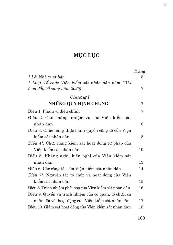 Luật Tổ chức Viện kiểm sát nhân dân năm 2014 (sđ, bs năm 2025)