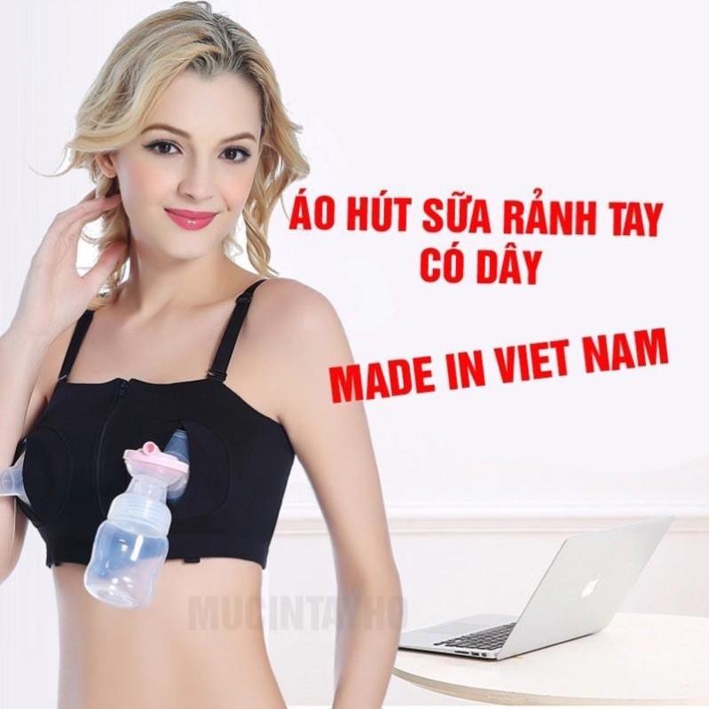 Áo hút sữa rãnh tay có dây.