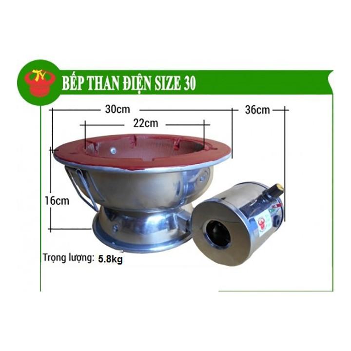 Quạt bếp than điện size Trí Việt