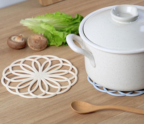 Tấm lót nồi cơm vòng tròn hình hoa xinh xắn GD178-LNTron-5