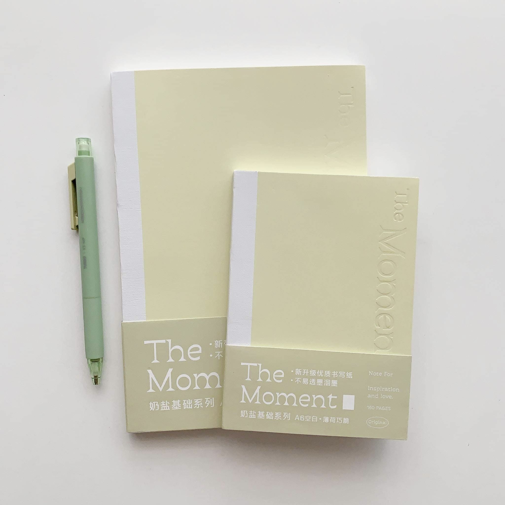 Sổ Note For THE MOMENT Bìa Pastel - Sổ Tay Ghi Chép ruột Grid ô vuông / Blank trơn