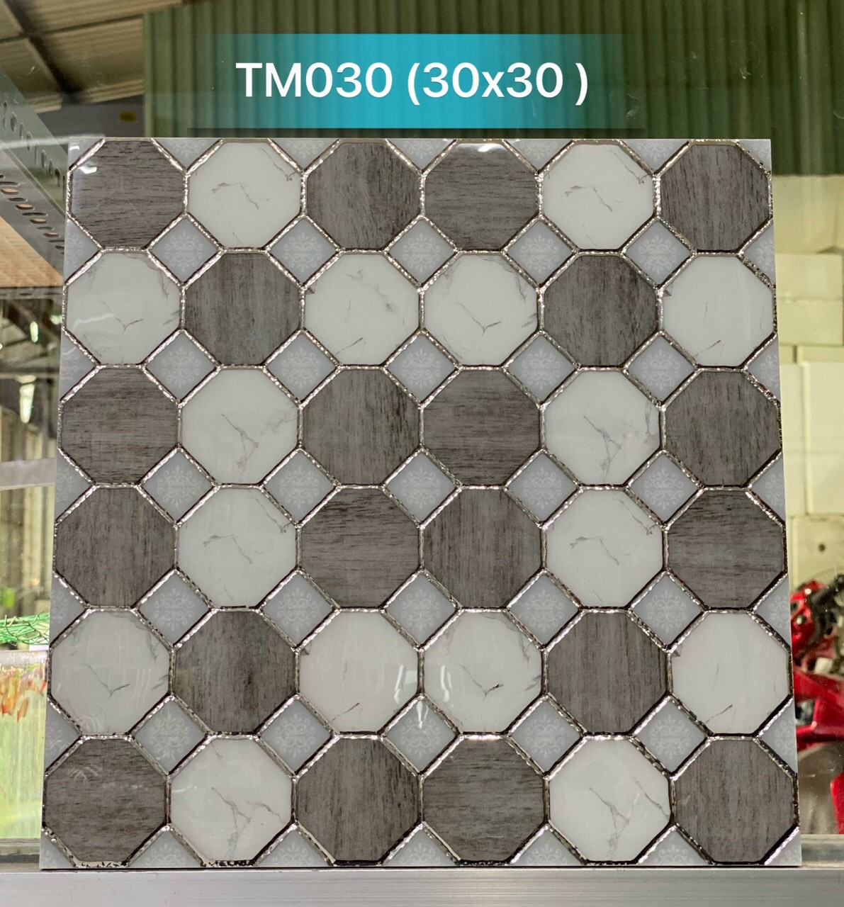 Gạch trang trí 30x30 nhập khẩu nhũ kim cao cấp