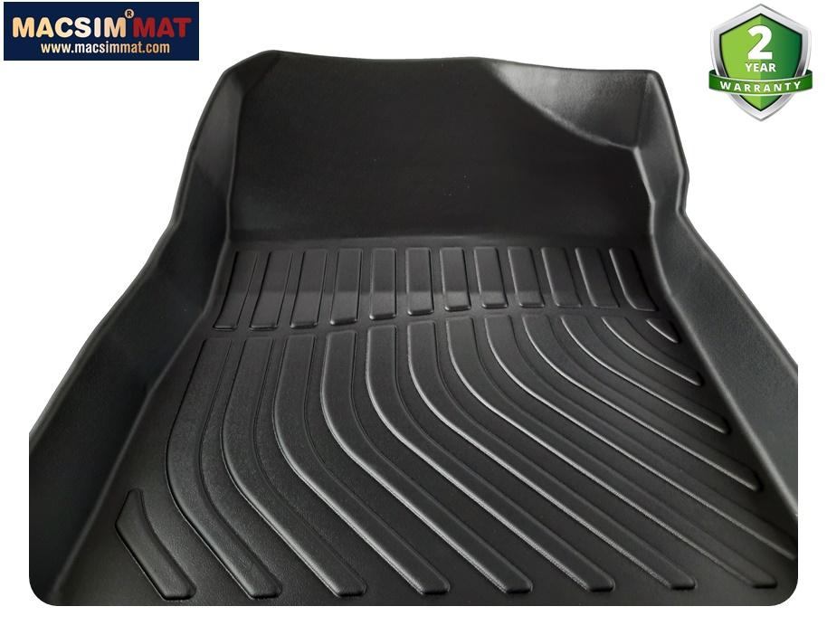 Thảm lót sàn xe Toytota Yaris 2014-2020 Nhãn hiệu Macsim chất liệu nhựa TPV cao cấp màu đen