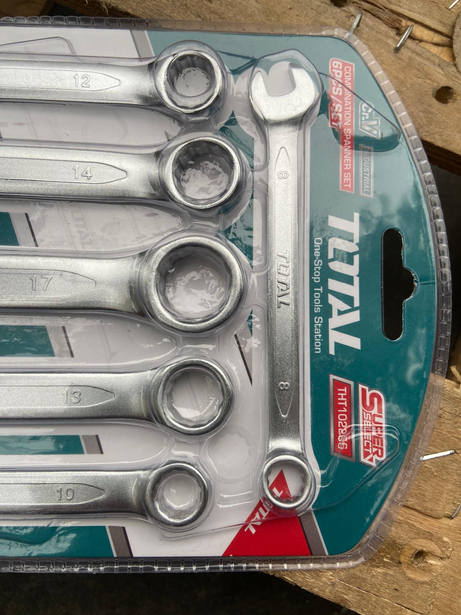 BỘ 6 CỜ LÊ VÒNG MIỆNG 8- 17MM TOTAL THT102266 - HÀNG CHÍNH HÃNG