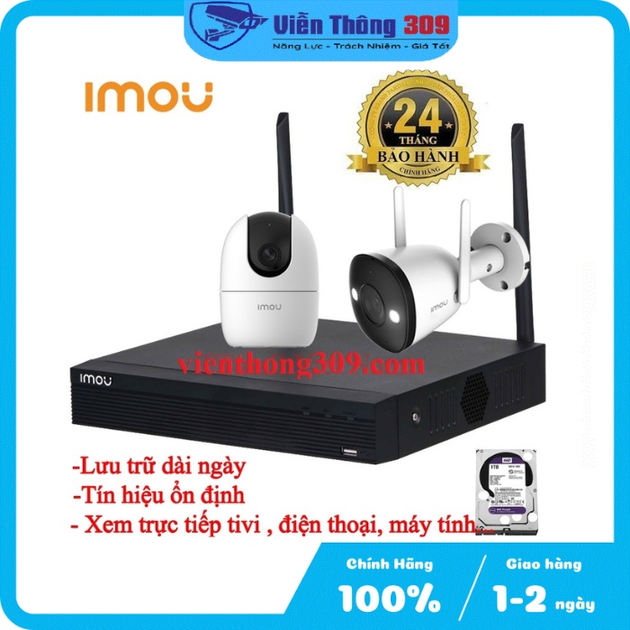 Trọn bộ kit camera không dây IMOU - Hàng chính hãng