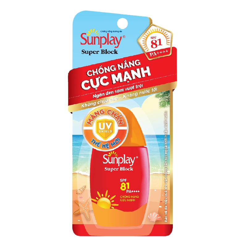 Sữa Chống Nắng Sunplay Cực Mạnh Sunplay Super Block SPF 81 PA++++ (30g) + Tặng Kem Rửa Mặt Hada Labo (25g)