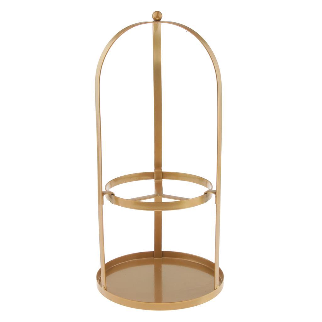 Beverage Dispenser Glass Jar Metal Stand For Restaurant Hotel Black