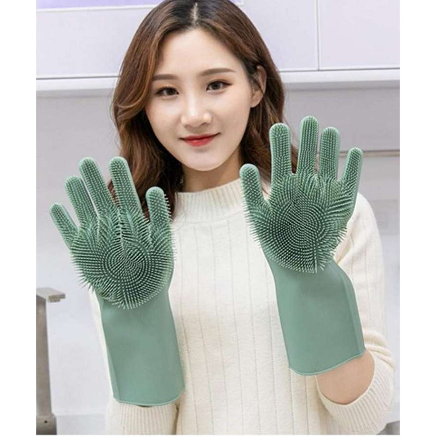 Găng Tay Rửa Bát Silicon Tiện Lợi - GT35