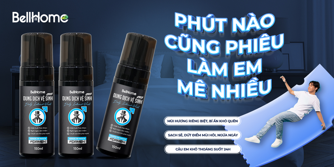 Dung Dịch Vệ Sinh Nam Bell Home - Làm sạch tức thì Lưu hương 24h dung tích