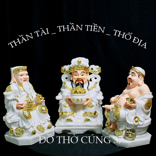 [ BỘ 3 ÔNG  ] THẦN TÀI +THỔ ĐỊA +THẦN TIỀN [ COMPOSITE + BỘT ĐÁ