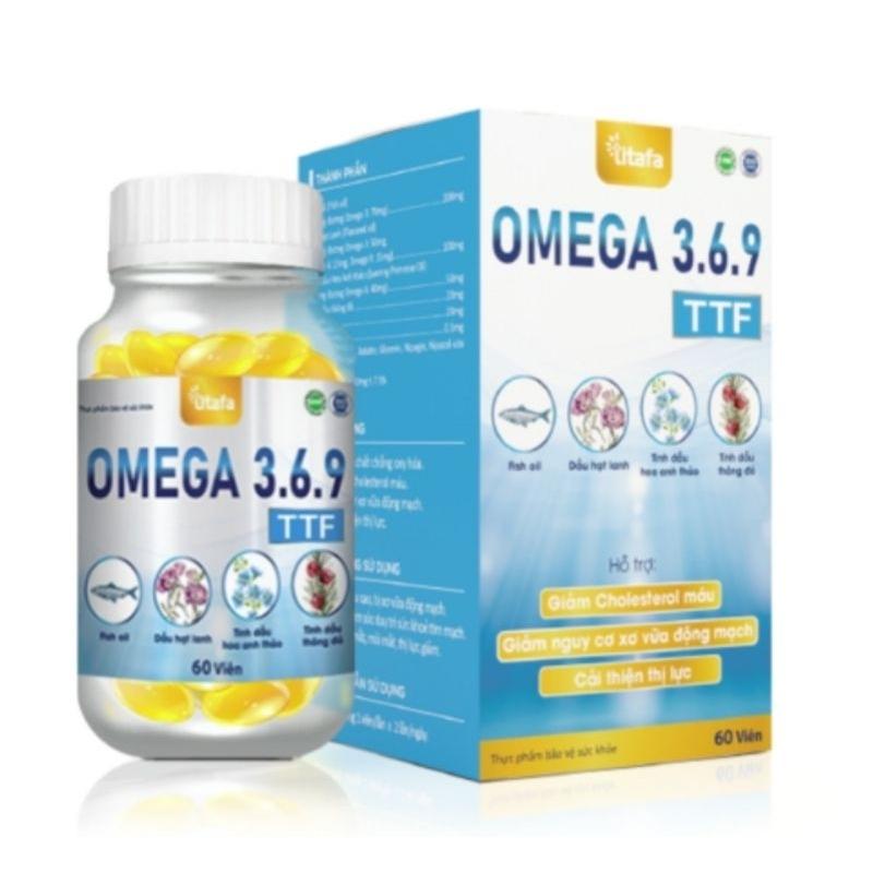 OMEGA 3.6.9 TTF - Hộp 60 viên - * Giảm Cholesterol máu * Giảm nguy cơ xơ vữa động mạch * Cải thiện thị lực