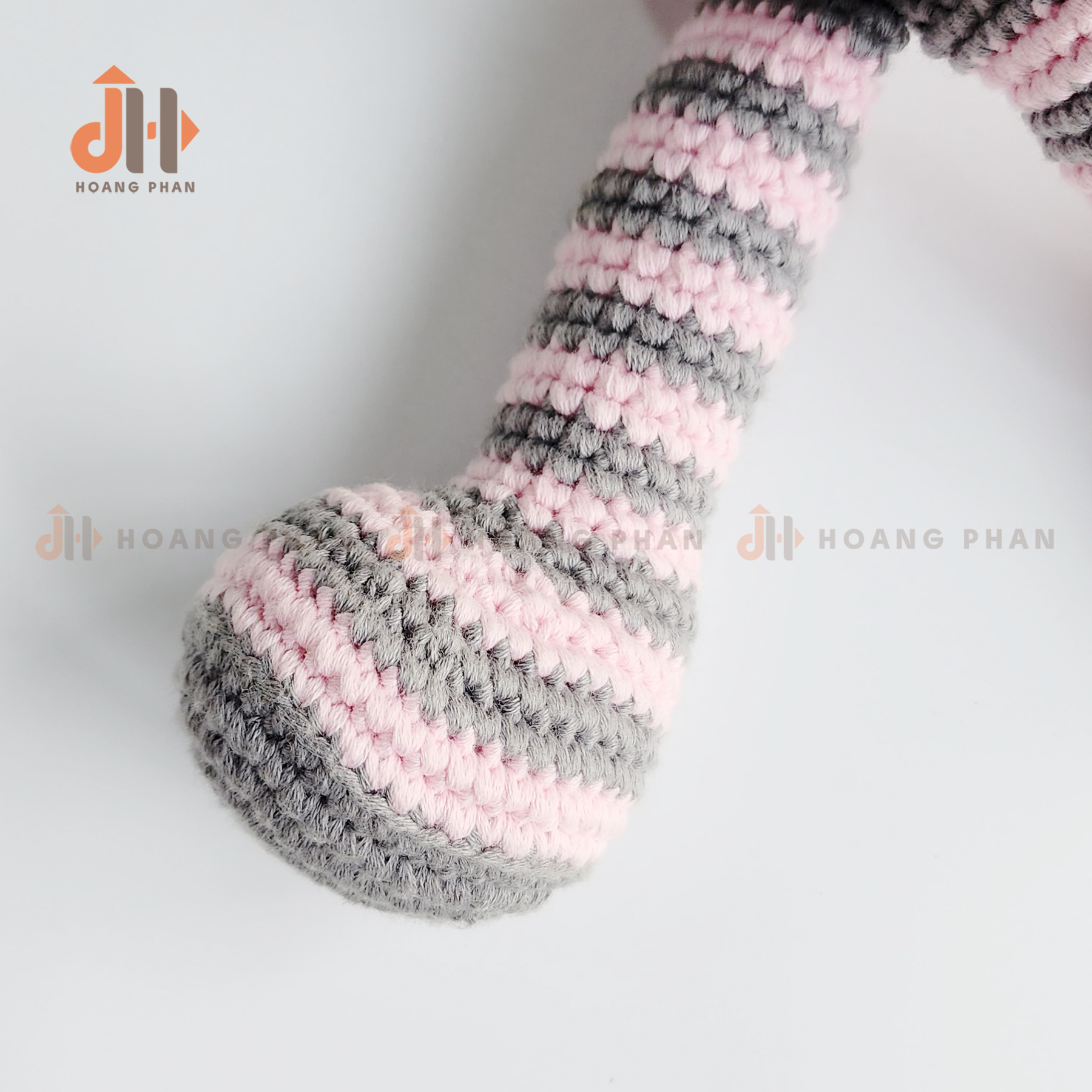 [Thú bông móc len] Gấu Gu Cun Pijama Hồng