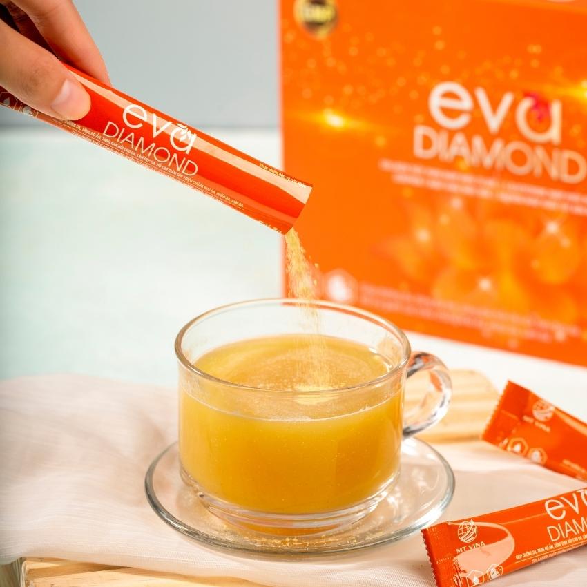 { combo 10 ] Eva Diamond Thải Độc Đẹp Da cân bằng nội tiết giảm tình trạng nóng trong bốc hỏa da khô sạm