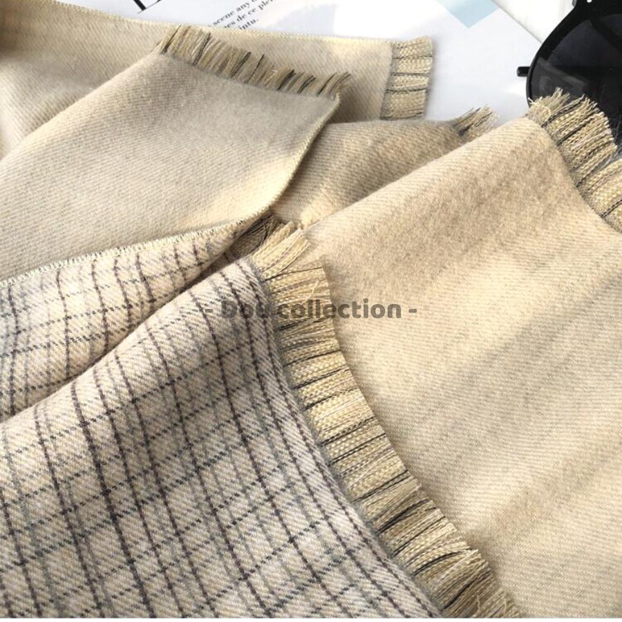 Khăn Choàng Cổ Cashmere Len Dày Cao Cấp Giữ Ấm Mùa Đông Caro - 68x190cm - Douyin - Mã LN022