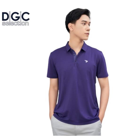 Áo Polo Nam ngắn tay phối màu đen trắng DGC vải Polyester thoáng mát dáng Regular Fit DGC - SAP2020M