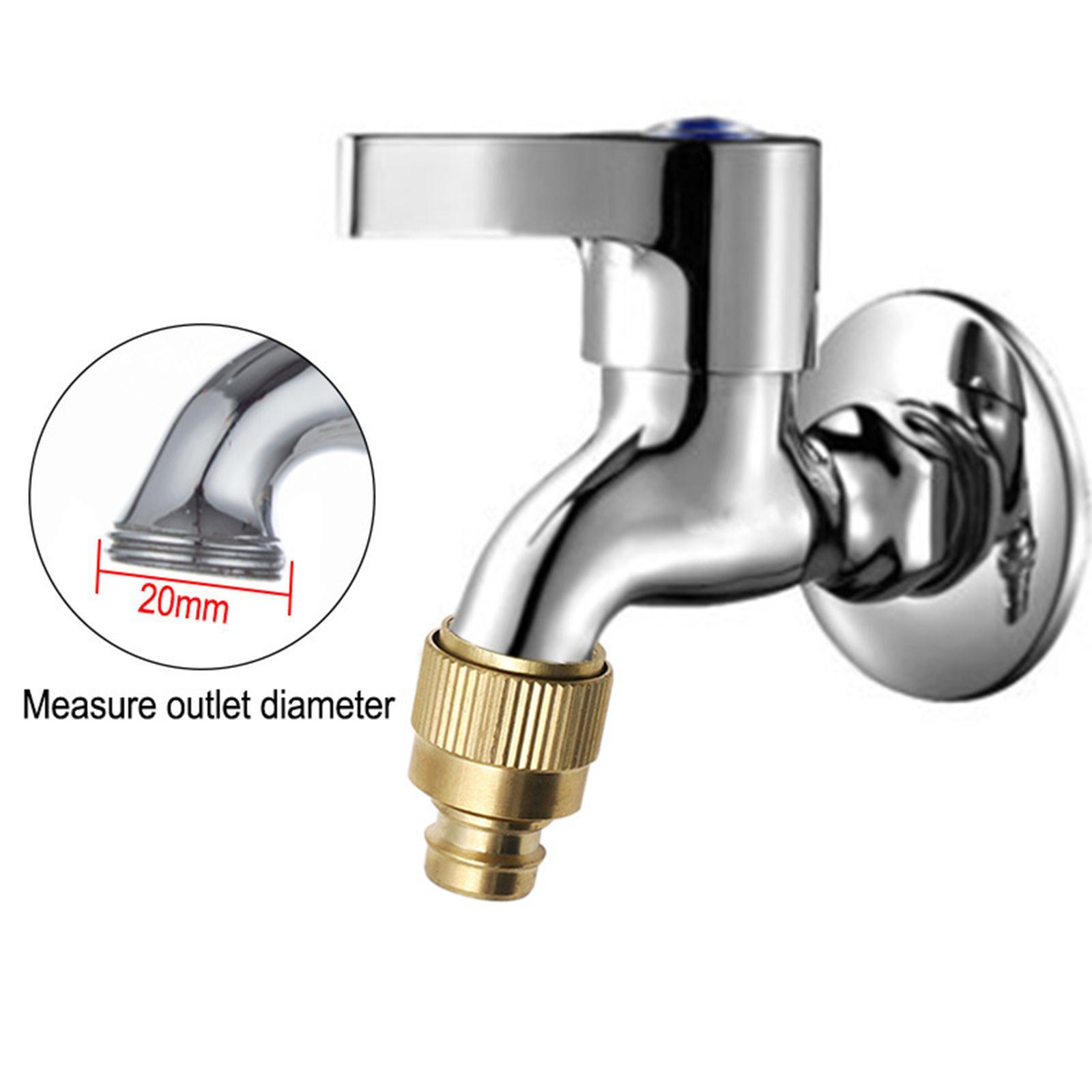 Brass Garden Hose Tap Connector Brass Joint Garden Hose Adapter for Garden Hose Replaces