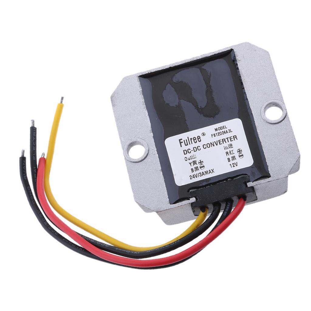 DC/DC Converter Regulator 24V To 12V 3A Voltage Transformer